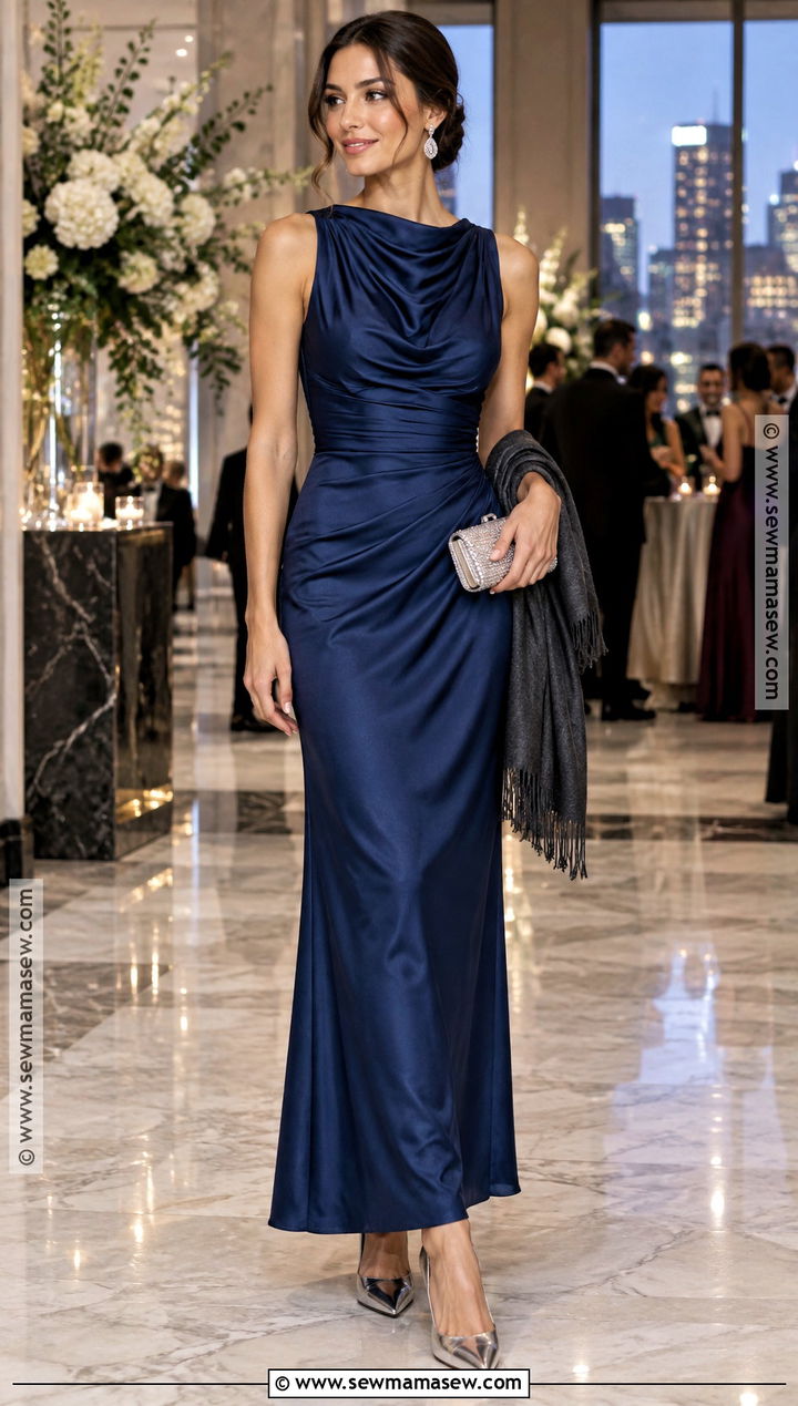 Sapphire Column October Wedding Guest Dress - 25 october wedding guest dress ideas