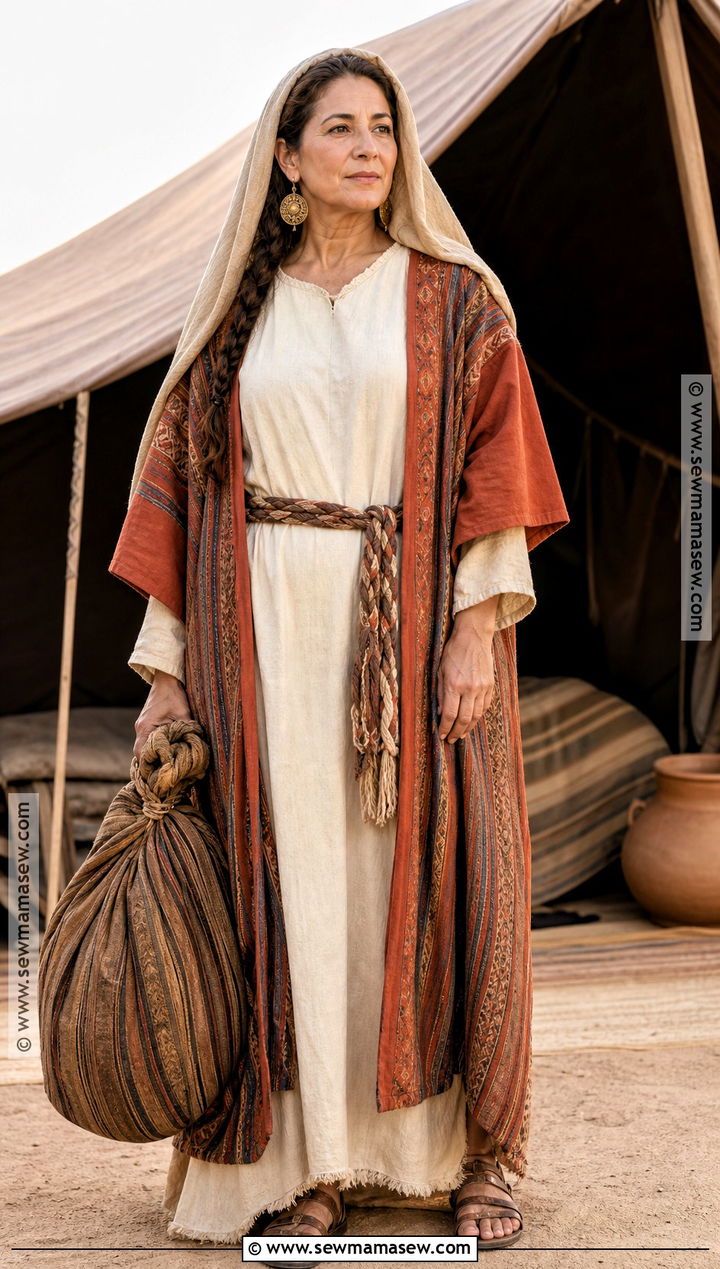 Sarah Costume With Colorful Robe - 30 Biblical Costumes for Women