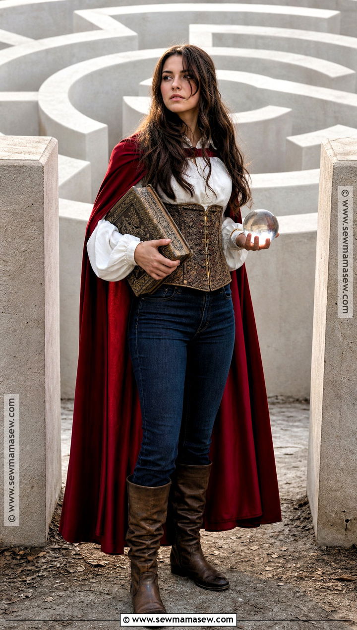Sarah Red Cape Costume - 30 Labyrinth Costume Ideas
