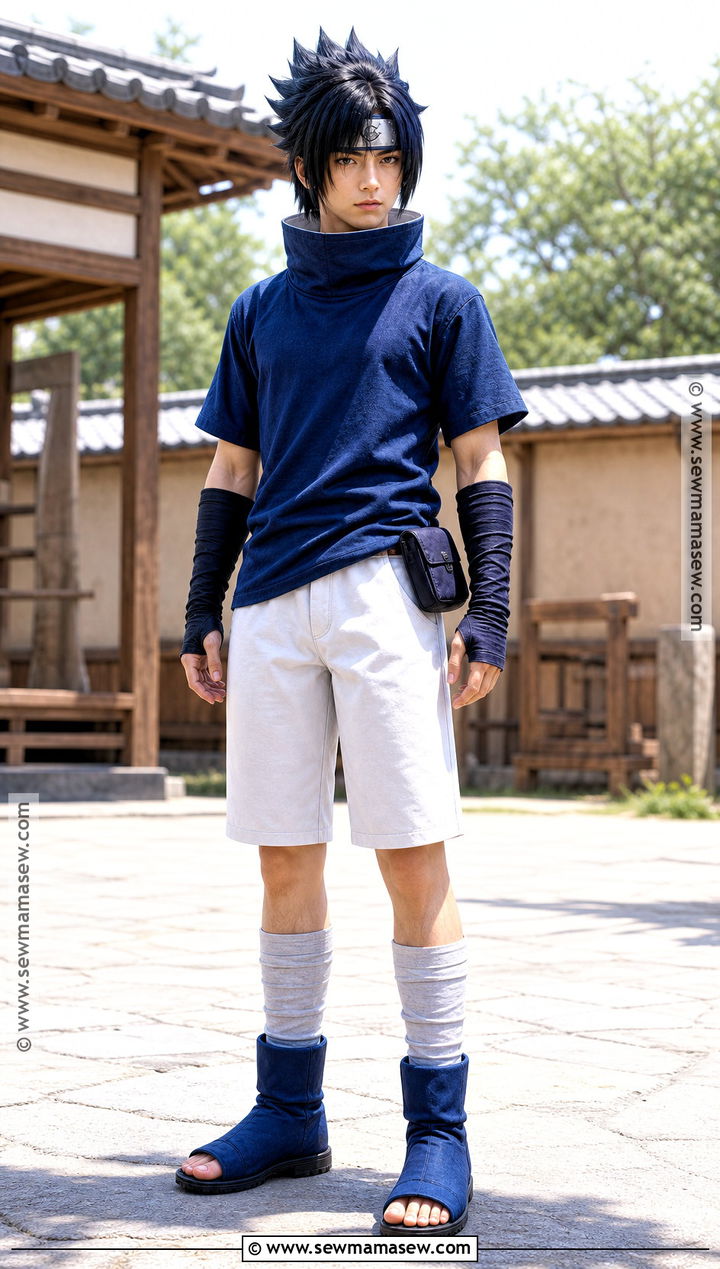 Sasuke Uchiha Blue Shirt Cosplay - 30 characters to cosplay with black hair ideas