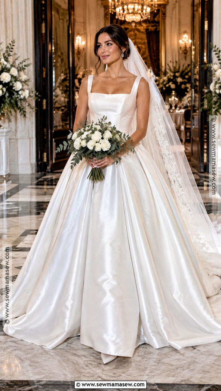 Satin Ball Gown Autumn Wedding Dress - 20 autumn wedding dress the bride ideas