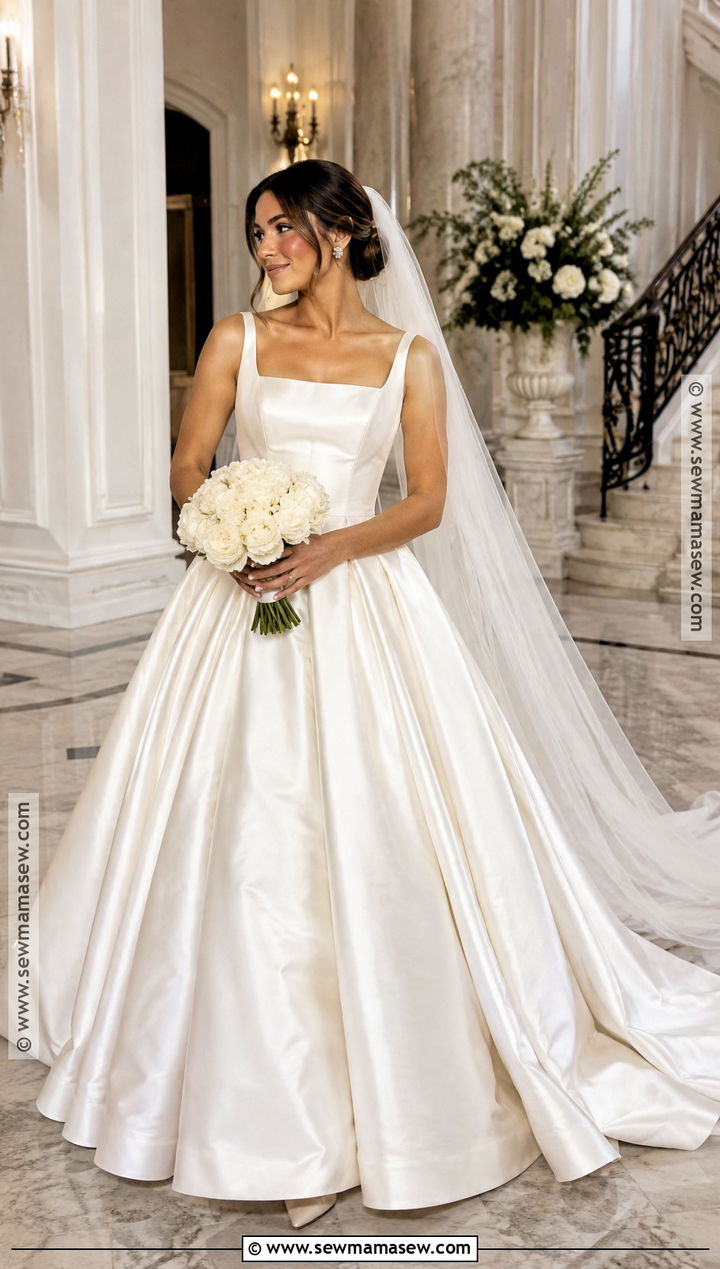 Satin Ball Gown Wedding Dress - 15 Wedding Dresses For Autumn