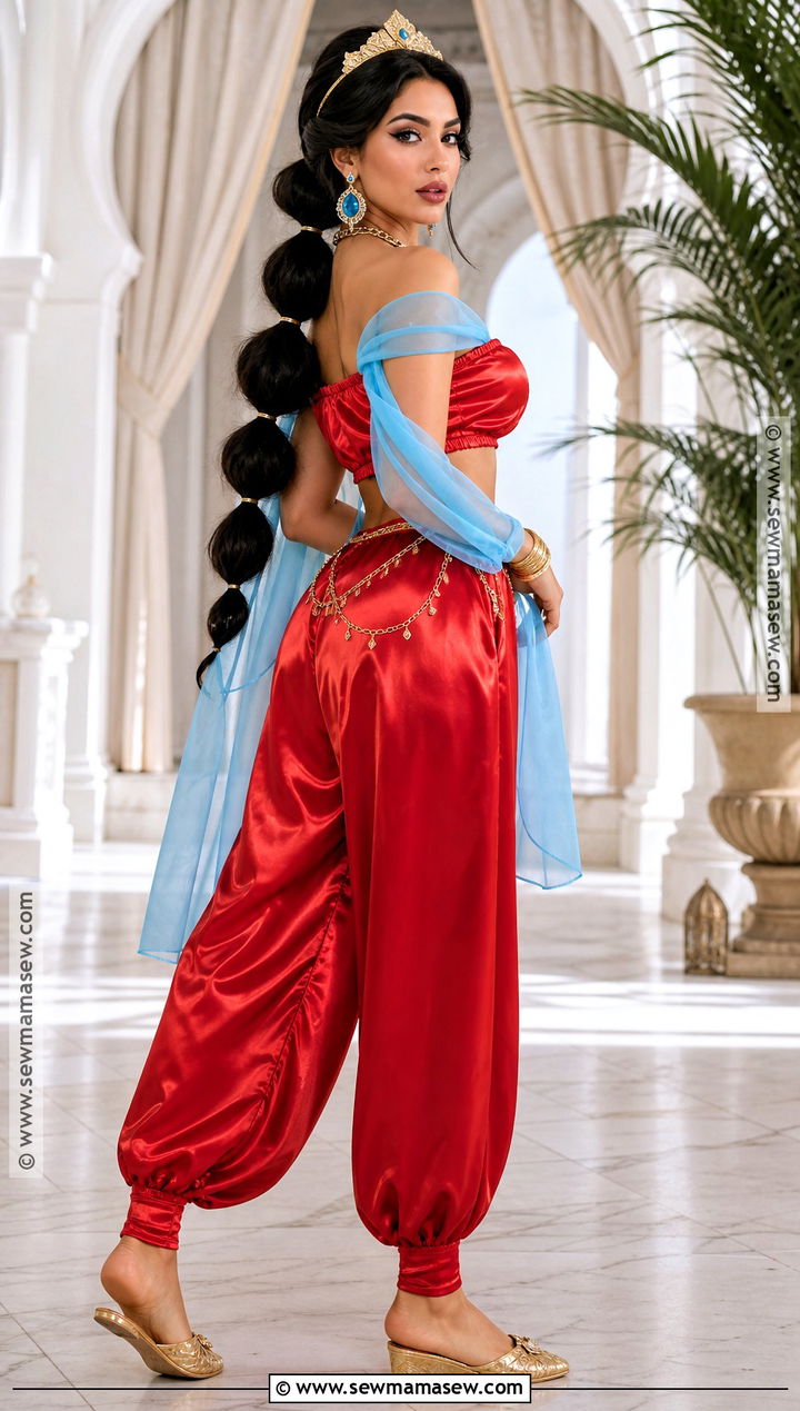 Satin Red Jasmine Costume - 30 red jasmine halloween costume ideas