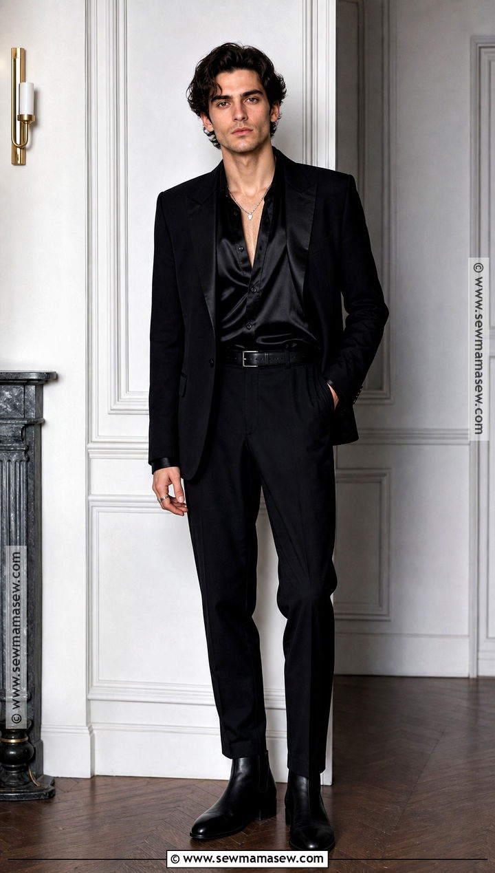 Satin Shirt Vampire Aesthetic Outfit - 30 vampire aesthetic outfit male ideas