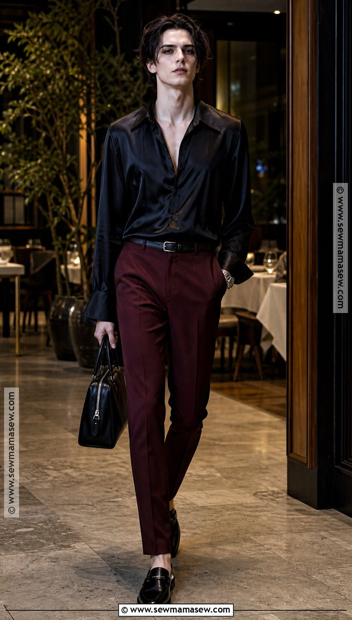 Satin Shirt Vampire Outfit - 35 vampire outfit ideas