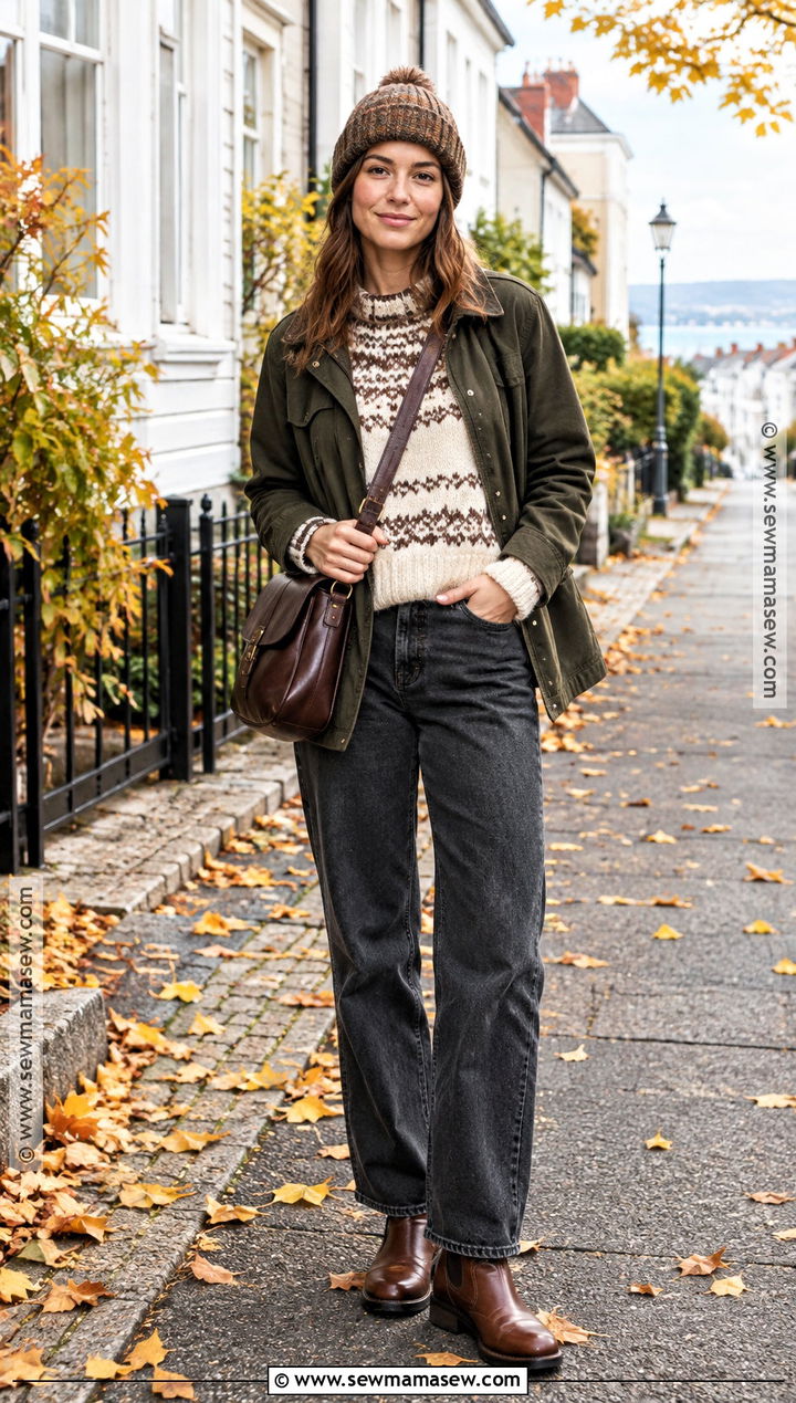Scandi Autumn Fair Isle Sweater Outfit - 25 scandi autumn fashion ideas