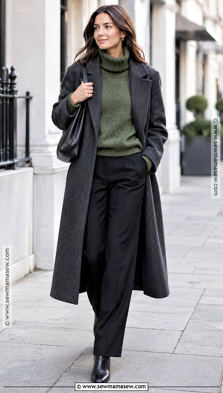 Scandi Autumn Funnel Neck Sweater Outfit - 25 scandi autumn fashion ideas