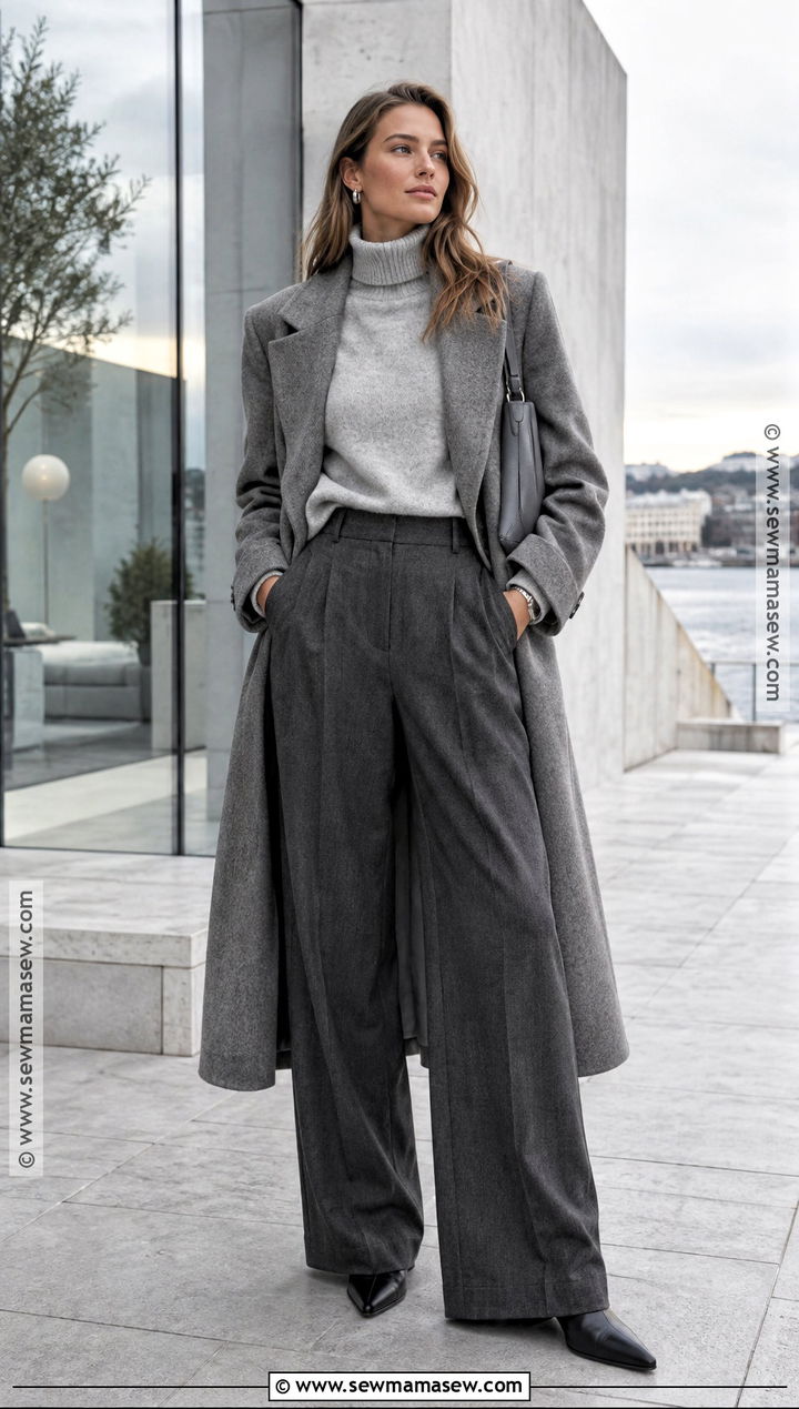 Scandi Autumn Monochrome Gray Outfit - 25 scandi autumn fashion ideas