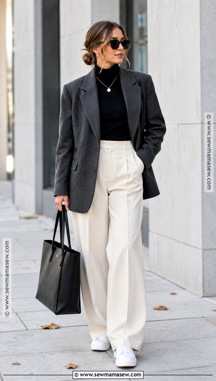 Scandi Autumn Oversized Blazer Outfit - 20 Scandi Autumn Outfits