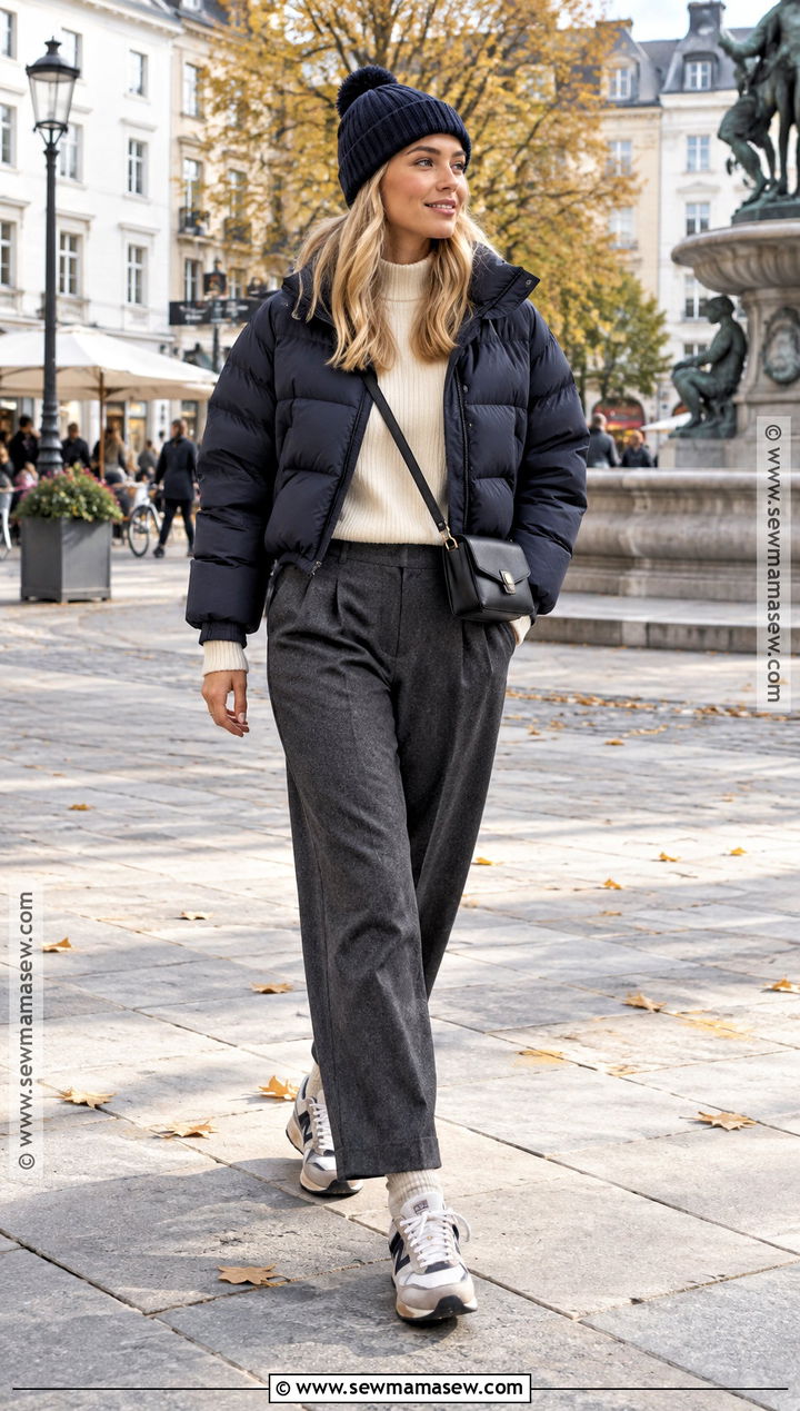 Scandi Autumn Puffer Jacket Outfit - 25 scandi autumn fashion ideas