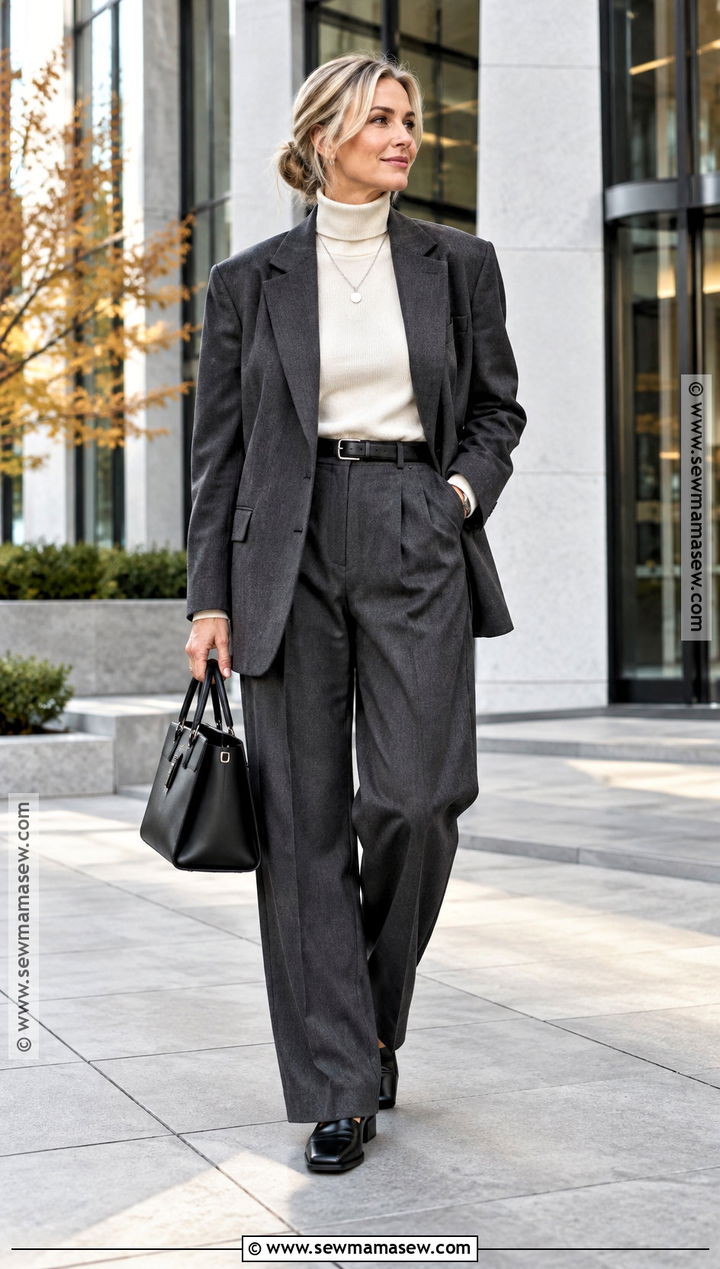 Scandinavian Autumn Blazer And Trousers Outfit - 20 scandinavian autumn outfit ideas