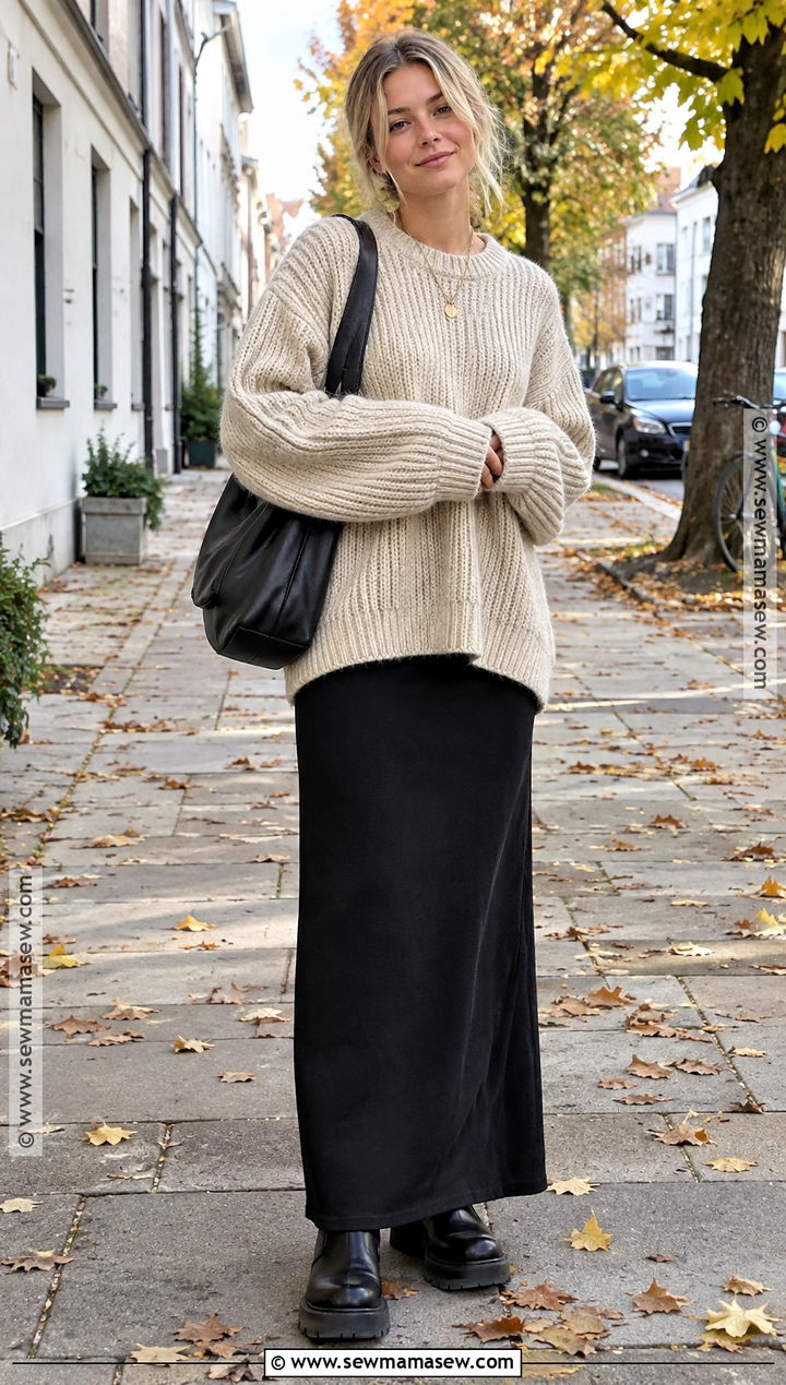 Scandinavian Autumn Chunky Sweater Outfit - 20 scandinavian autumn outfit ideas