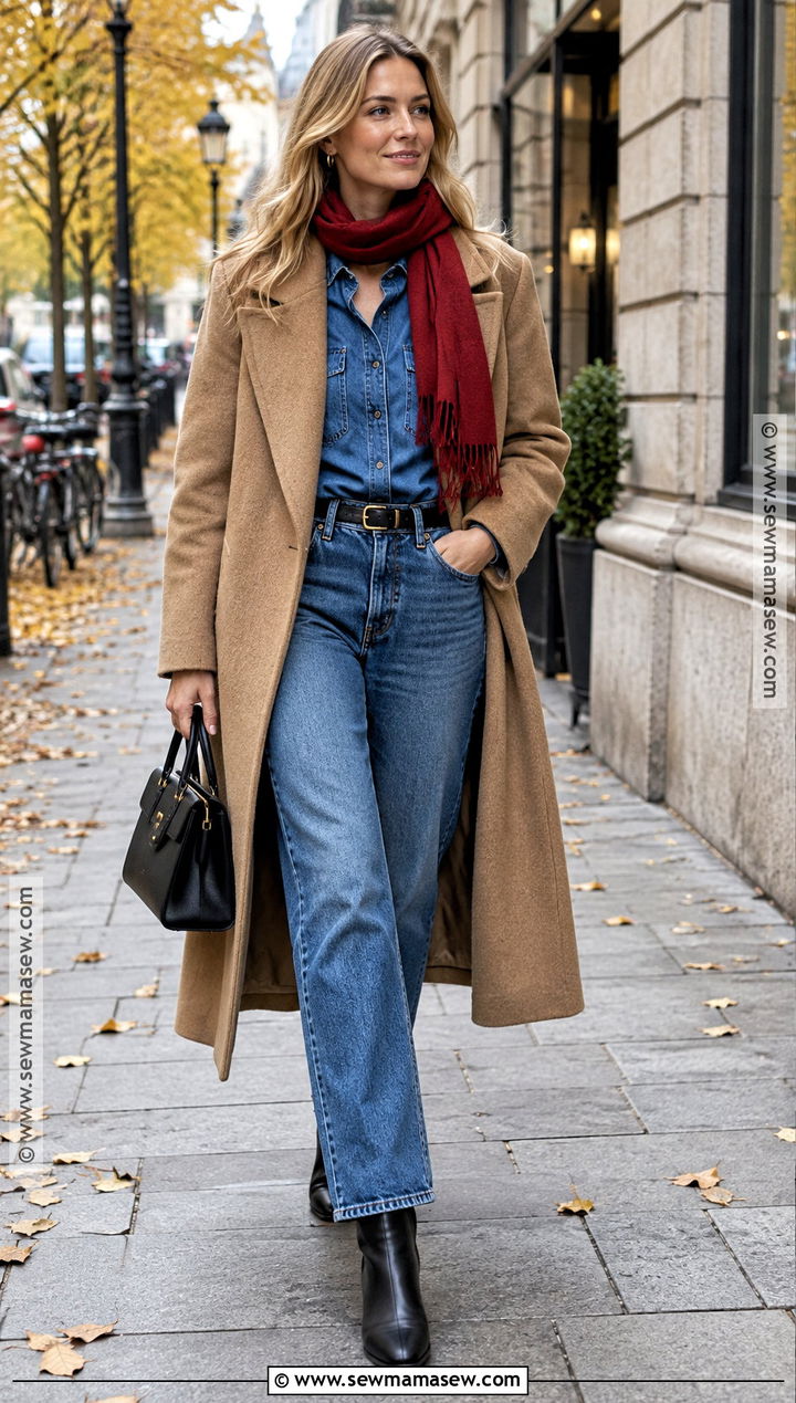 Scandinavian Autumn Double Denim Outfit - 20 scandinavian autumn outfit ideas
