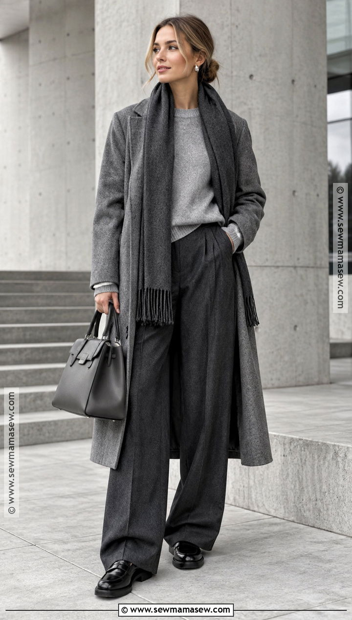 Scandinavian Autumn Monochrome Gray Outfit - 20 Autumn Outfits Scandinavian