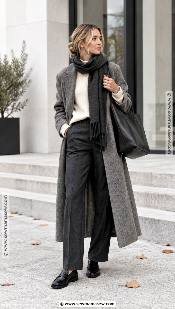 Scandinavian Autumn Oversized Coat Outfit - 30 autumn aesthetic outfit ideas