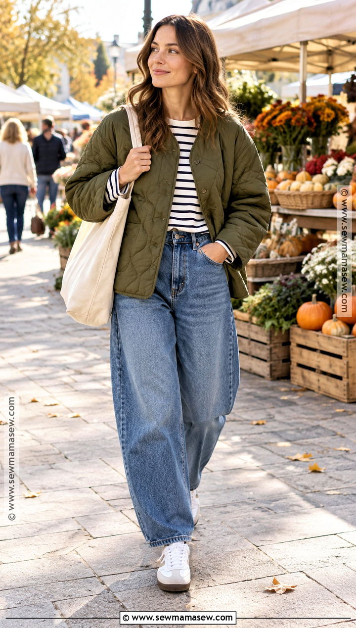 Scandinavian Autumn Quilted Jacket Outfit - 20 Autumn Outfits Scandinavian