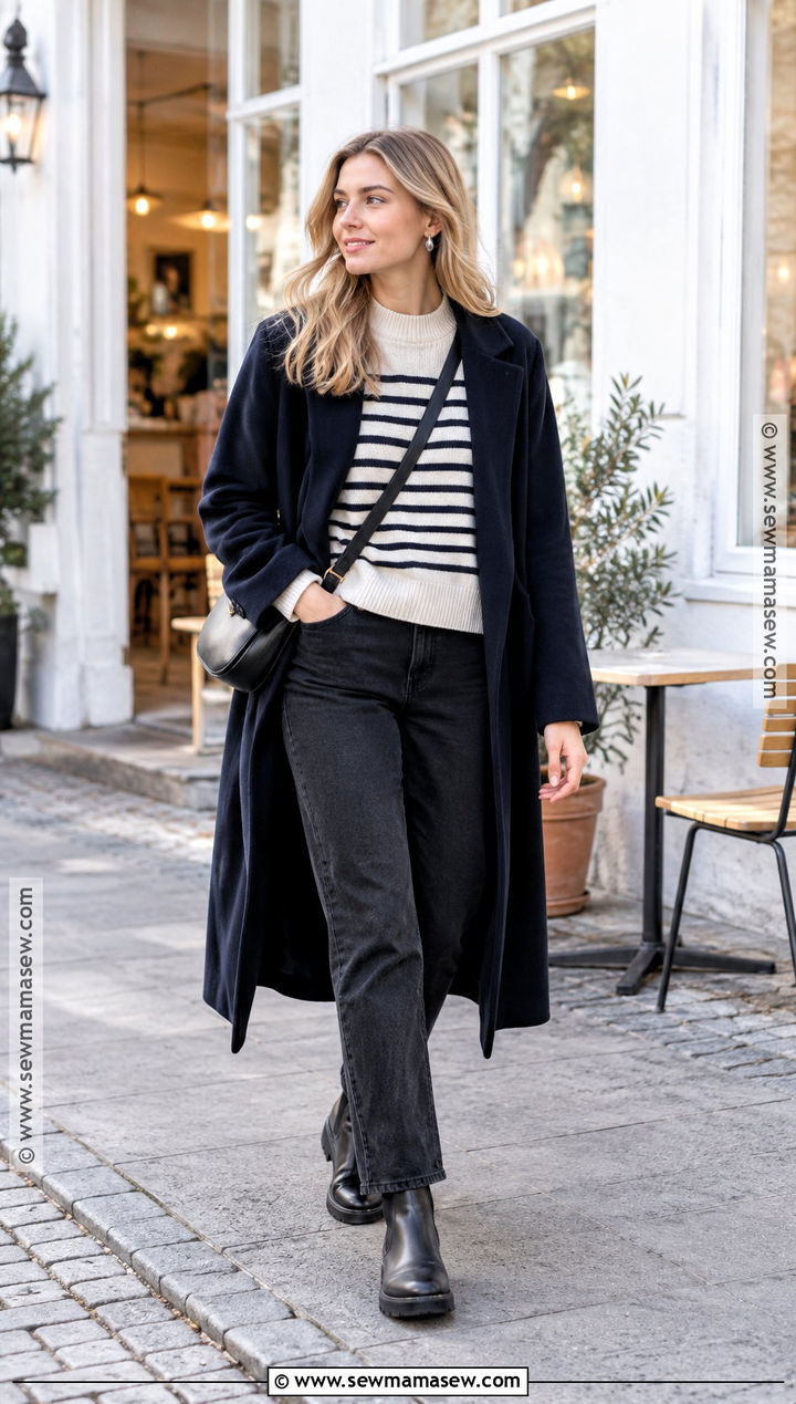 Scandinavian Autumn Striped Sweater Outfit - 20 scandinavian autumn outfit ideas