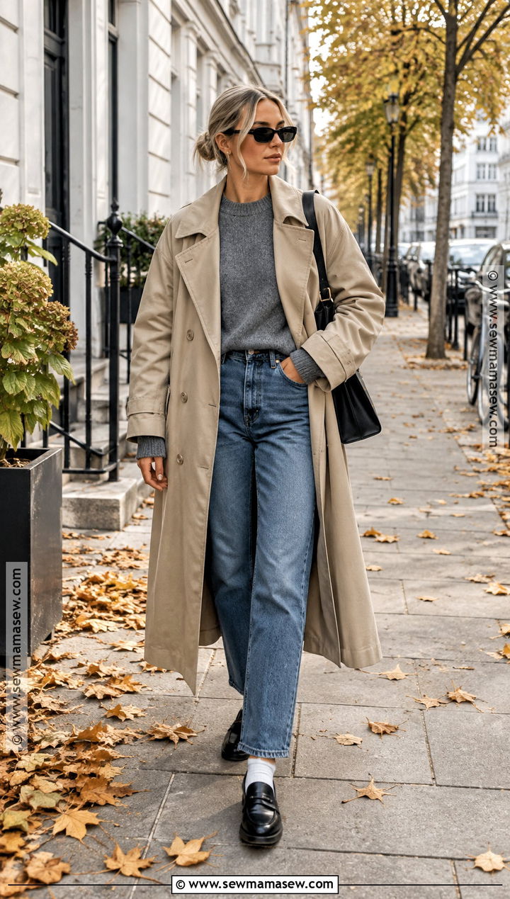 Scandinavian Autumn Trench Coat Outfit - 20 scandinavian autumn outfit ideas