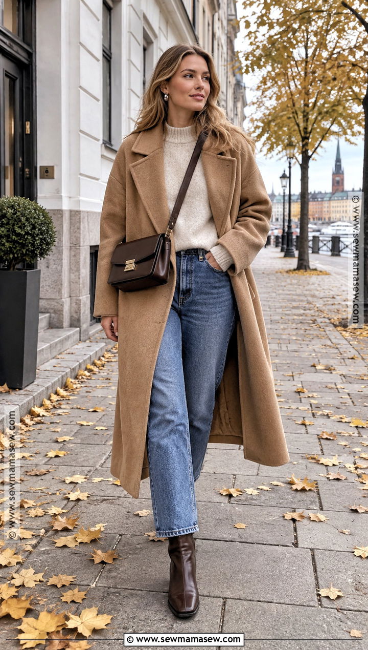Scandinavian Autumn Wool Coat Outfit - 20 Autumn Outfits Scandinavian