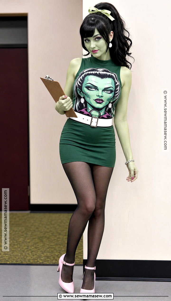 Scarah Screams Costume With High Ponytail - 30 scarah screams costume ideas