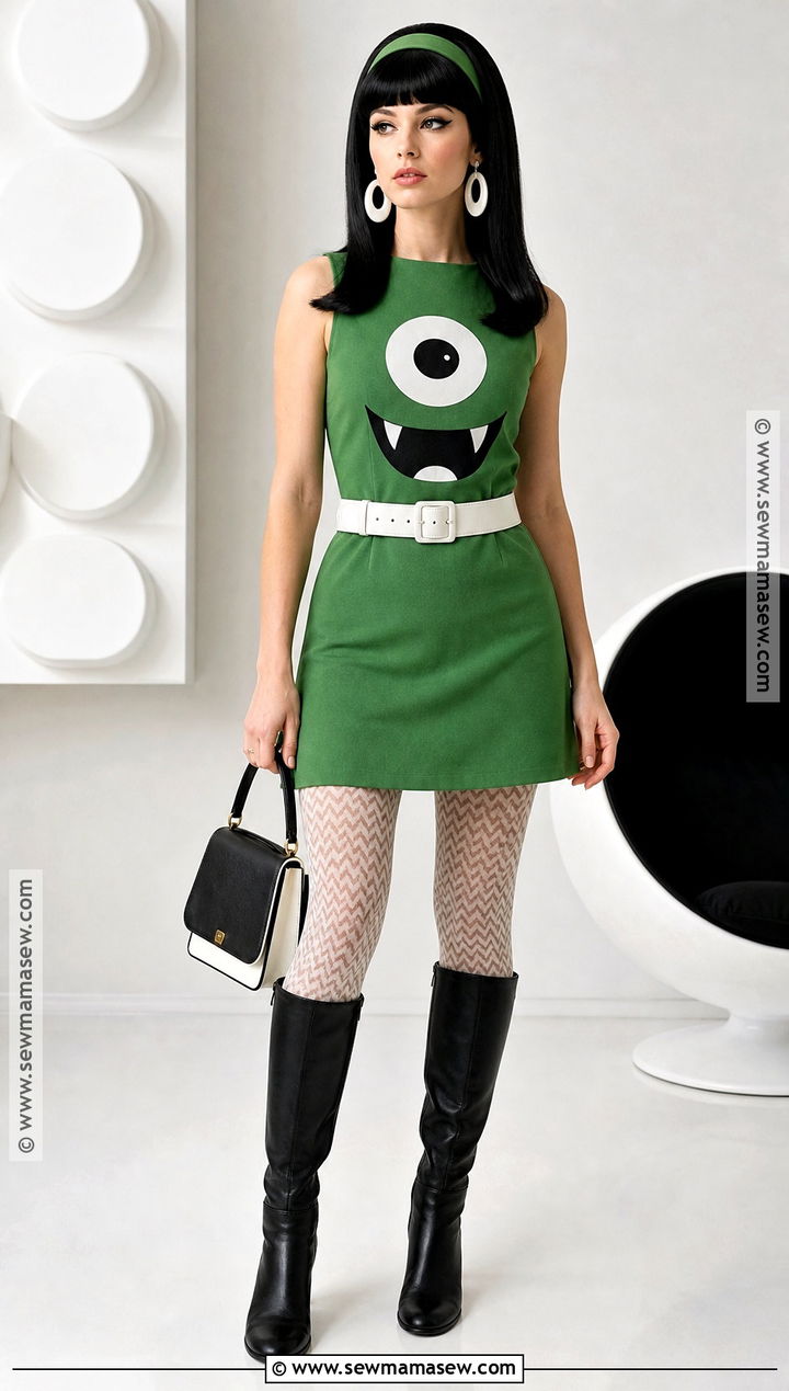 Scarah Screams Green Mod Costume - 50 monster high halloween costumes