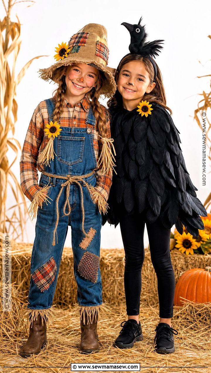Scarecrow And Crow Costume - 30 halloween costumes for 2 for girls