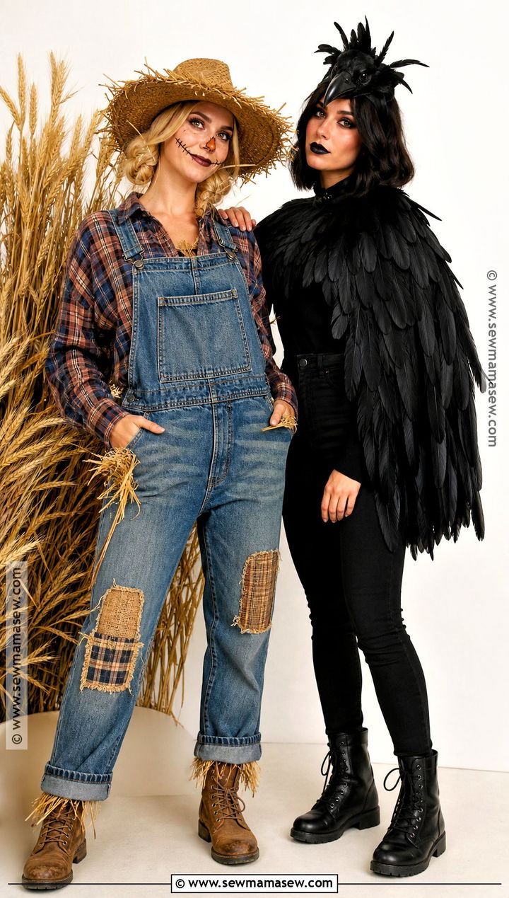 Scarecrow And Crow Costume - 40 halloween costumes for two