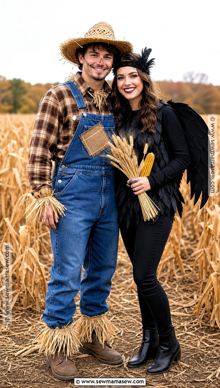 Scarecrow And Crow Couple Costume - 40 easy couple costumes