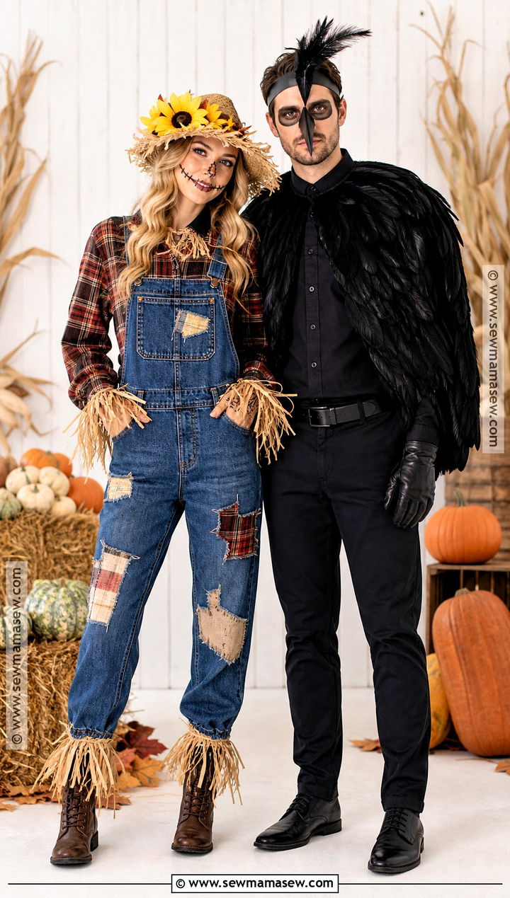Scarecrow And Crow Couple Costume - 50 scarecrow costume ideas