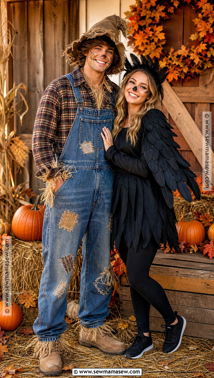 Scarecrow And Crow Duo Costume - 35 unique duo halloween costumes