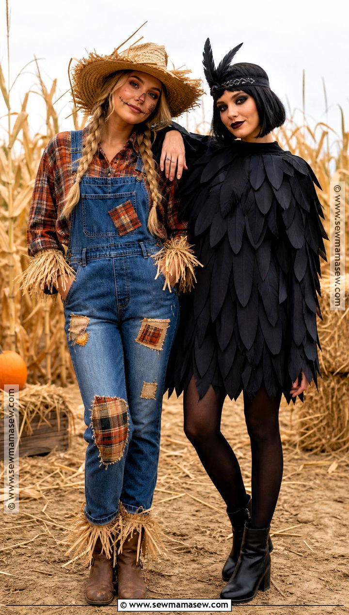 Scarecrow And Crow Duo Costume - 40 costume halloween duo ideas
