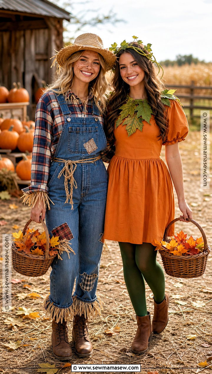 Scarecrow And Pumpkin Costume - 35 best friends halloween costumes