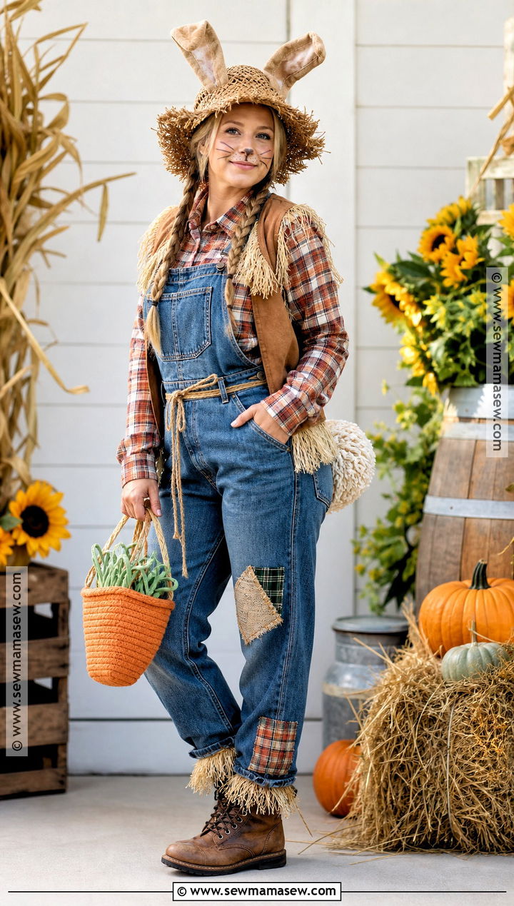 Scarecrow Bunny Costume - 45 bunny halloween costume ideas