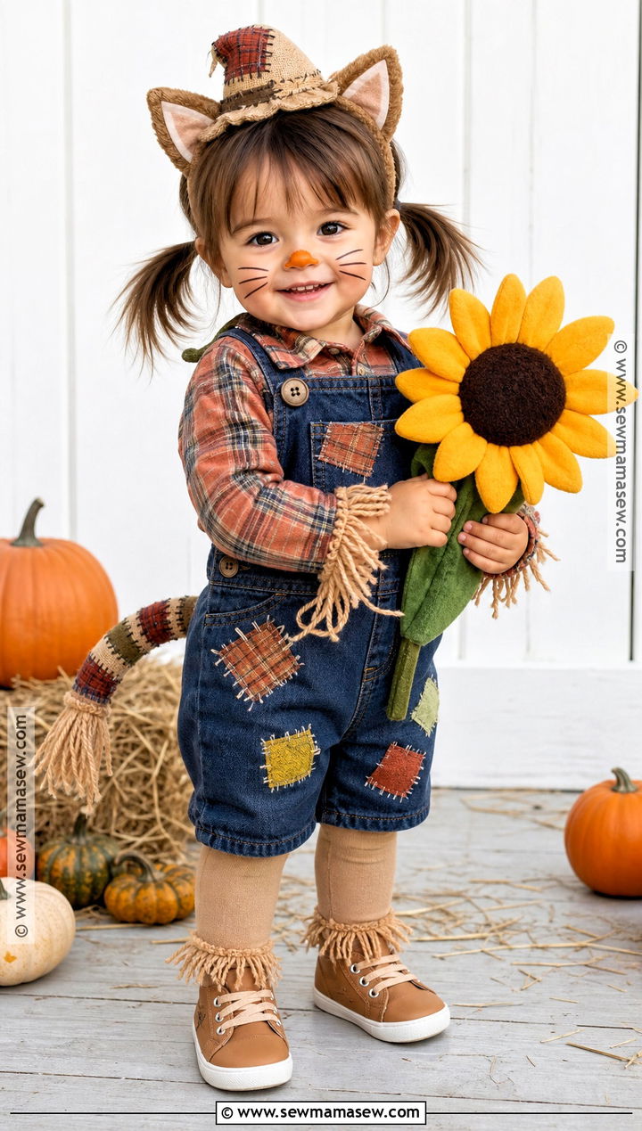 Scarecrow Cat Costume - 30 toddler cat costume ideas