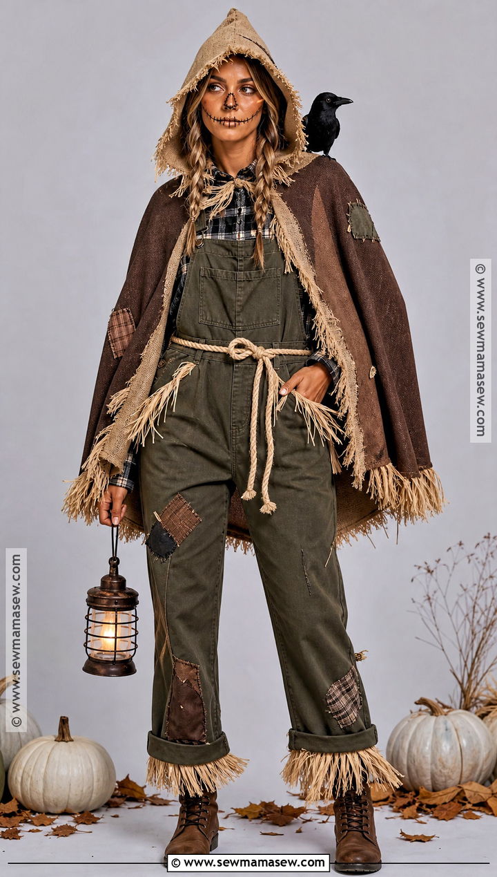 Scarecrow Costume With Cape And Hood - 50 scarecrow costume ideas