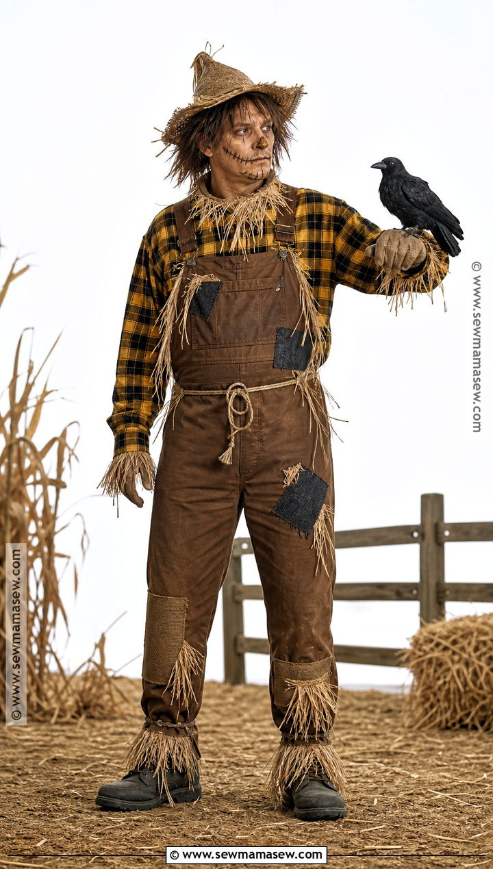Scarecrow Costume With Crow Prop - 30 Scarecrow Costume Ideas for Men