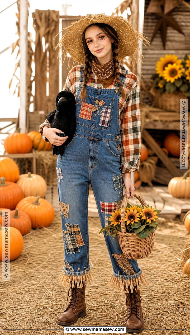 Scarecrow Costume With Plaid Shirt - 35 halloween costumes teenage girl solo