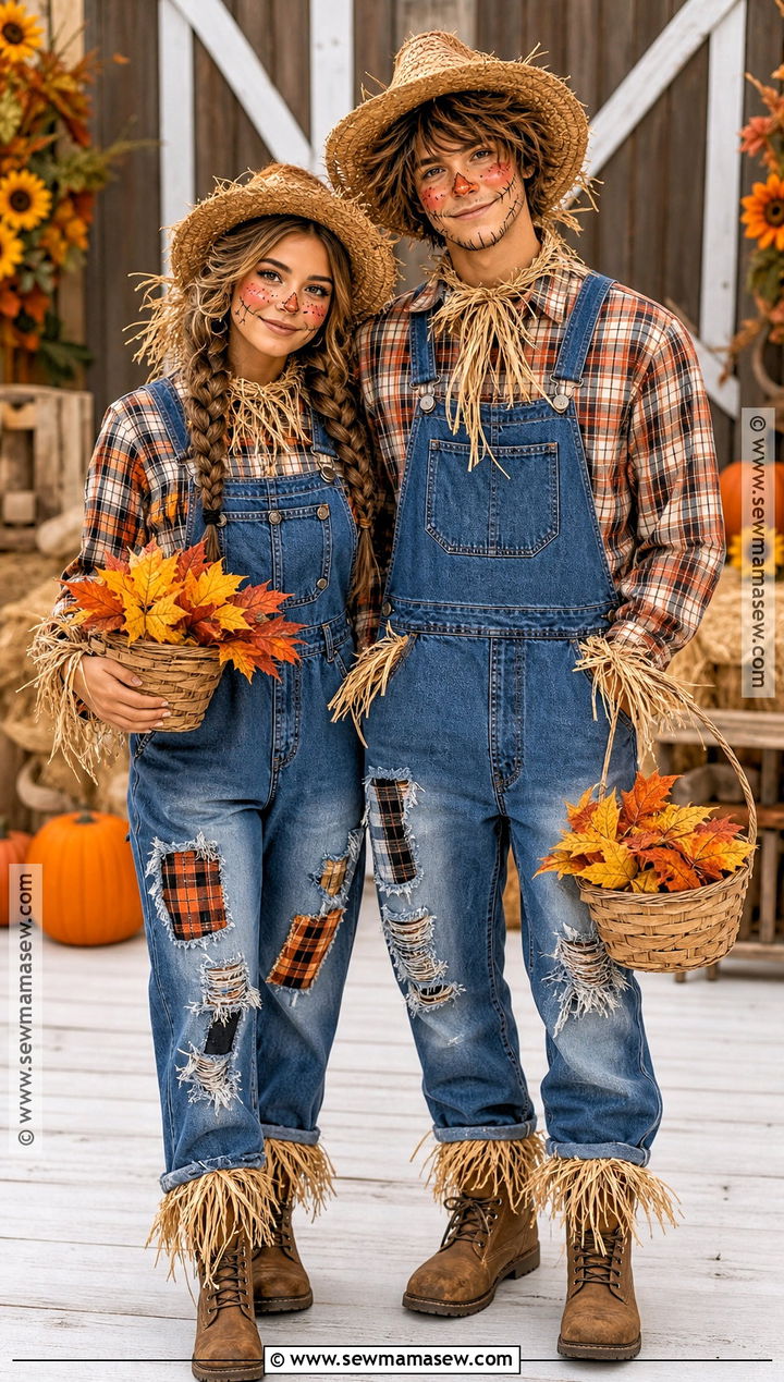 Scarecrow Couple Costume - 35 matching couple costumes