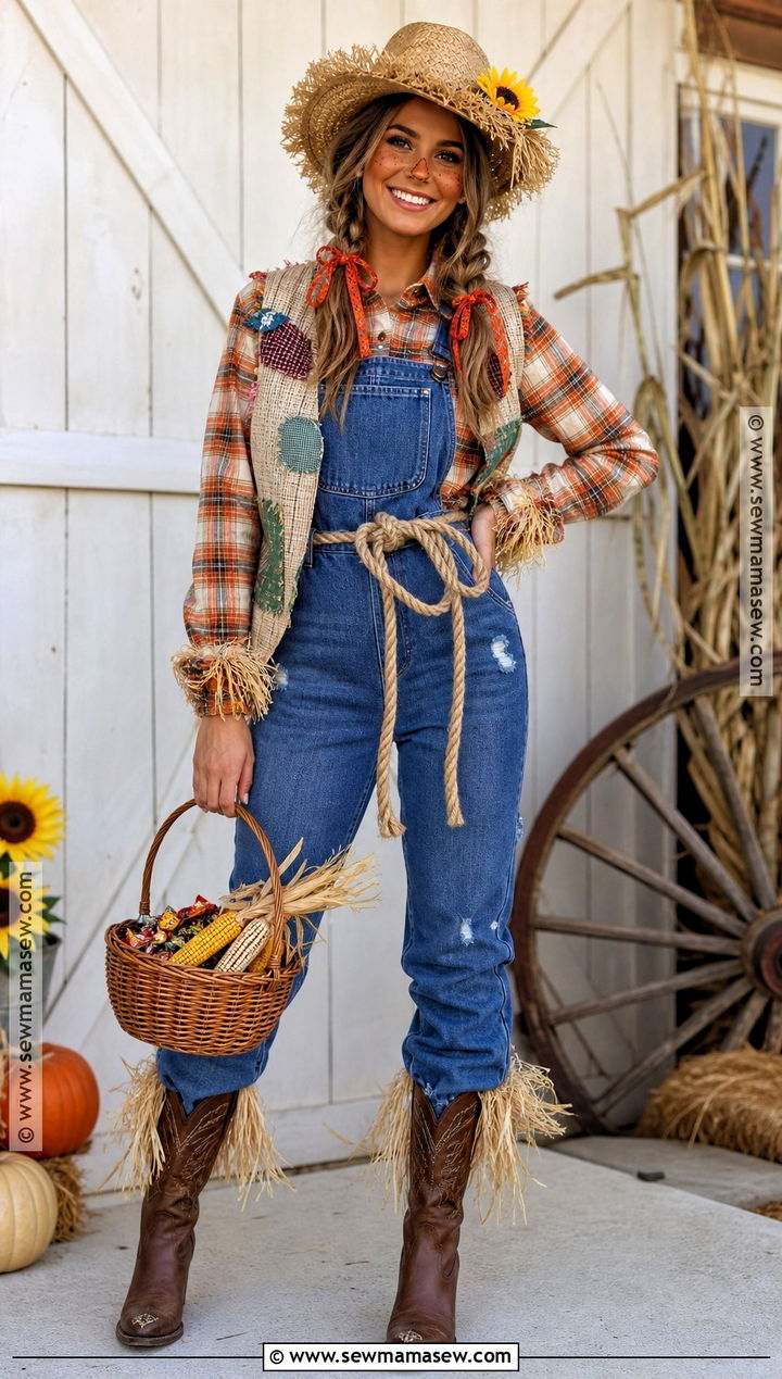 Scarecrow Cowgirl Costume - 45 cowgirl halloween costumes
