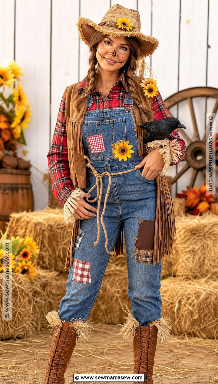 Scarecrow Cowgirl Country Costume - 30 Country Halloween Costumes