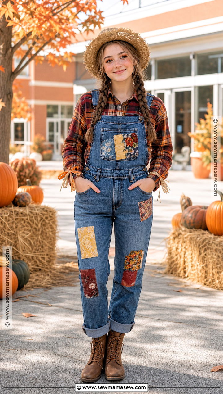 Scarecrow Flannel Shirt Costume - 30 high school halloween costumes
