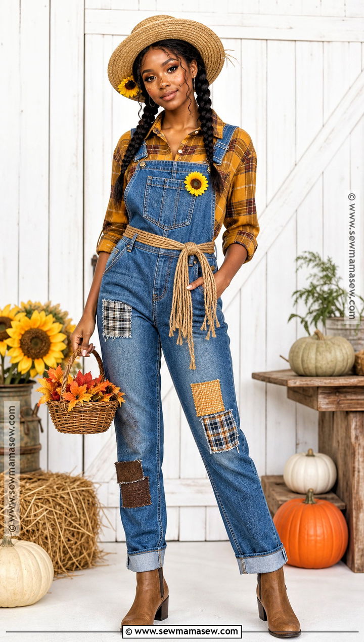 Scarecrow Halloween Costume With Overalls - 45 halloween costumes for black women