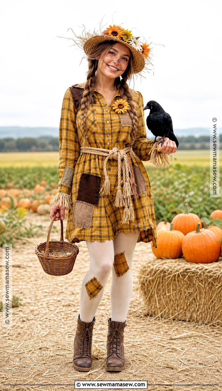 Scarecrow Halloween Dress - 30 halloween dress ideas