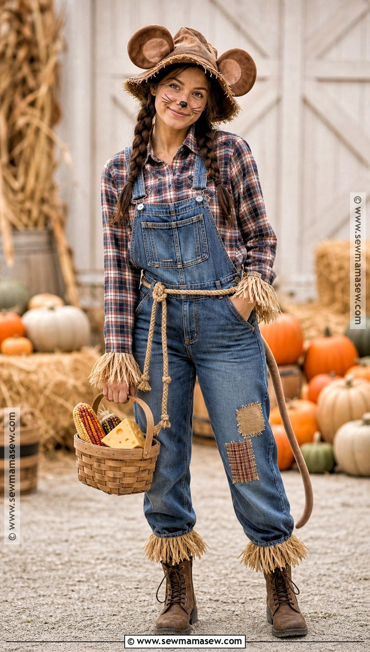 Scarecrow Mouse Costume - 35 mouse halloween costumes