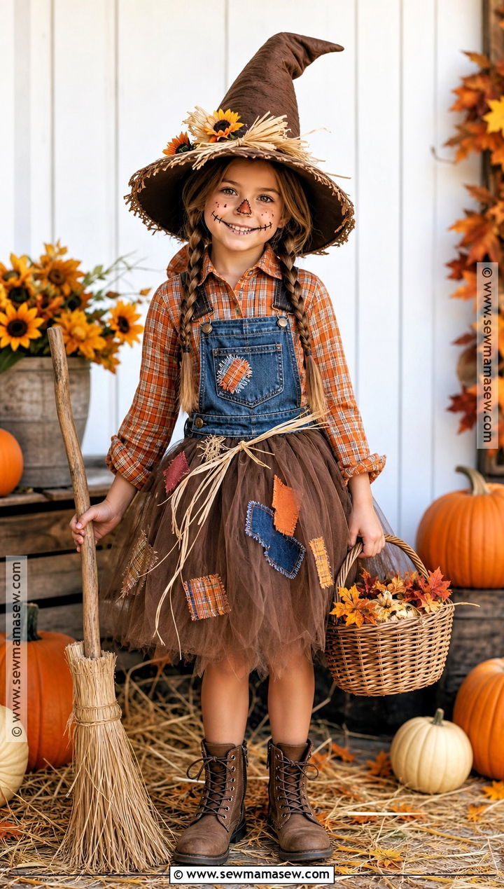 Scarecrow Witch Costume - 30 kids witch costume ideas