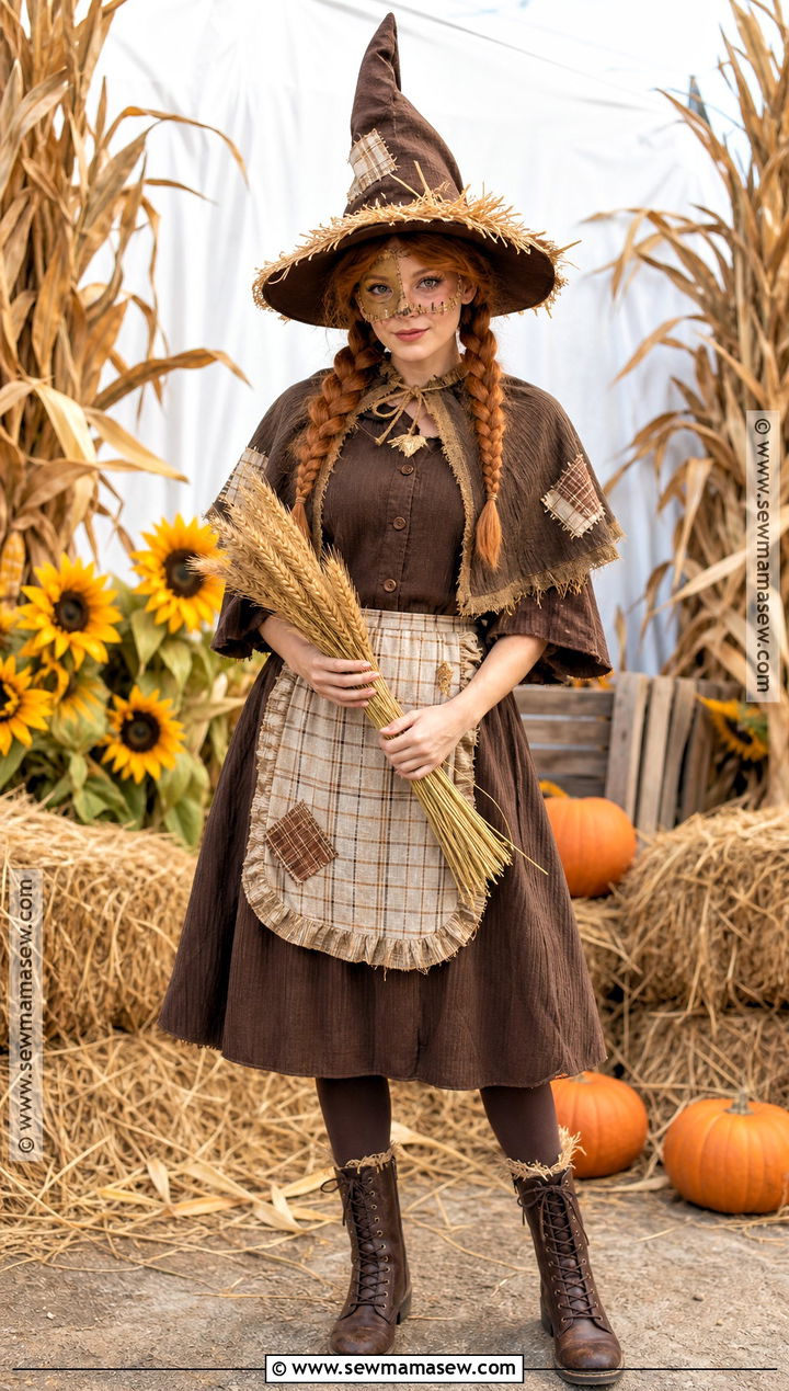 Scarecrow Witch Mask Costume - 30 witch mask ideas