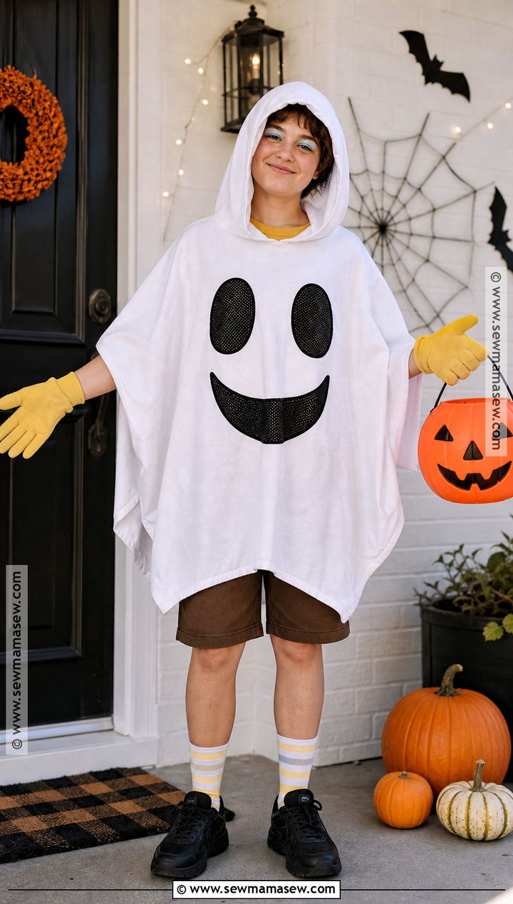 Scaredy Pants SpongeBob Ghost Costume - 35 spongebob halloween costumes