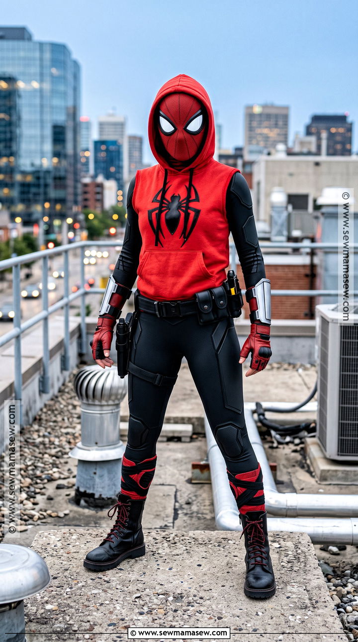 Scarlet Hoodie Spidergirl Costume - 30 Spidergirl Costume Ideas