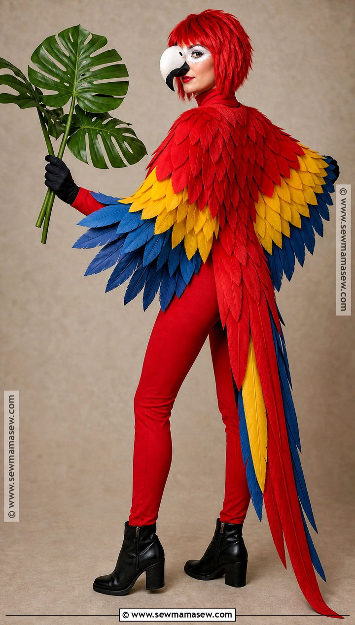Scarlet Macaw Parrot Costume - 35 parrot costume ideas