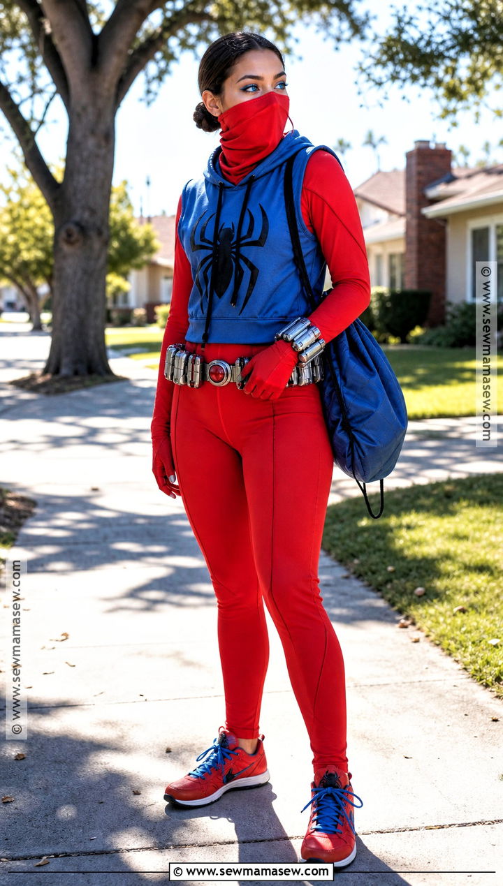Scarlet Spider Hoodie Costume - 30 girl spiderman costume ideas